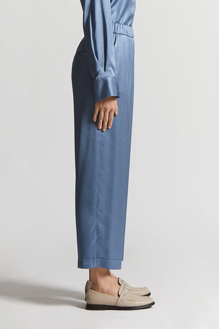 Viscose satin trousers