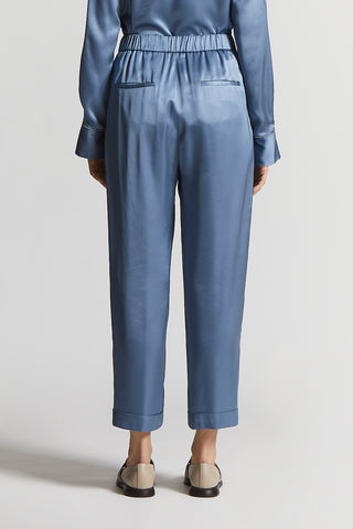 Viscose satin trousers