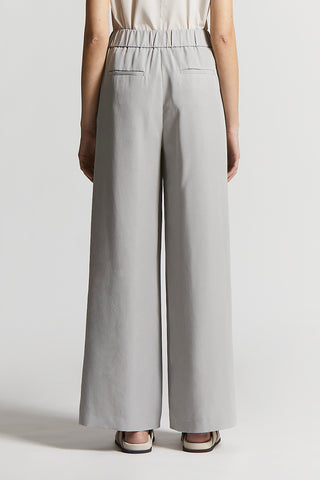 Fluid peach-finish twill trousers