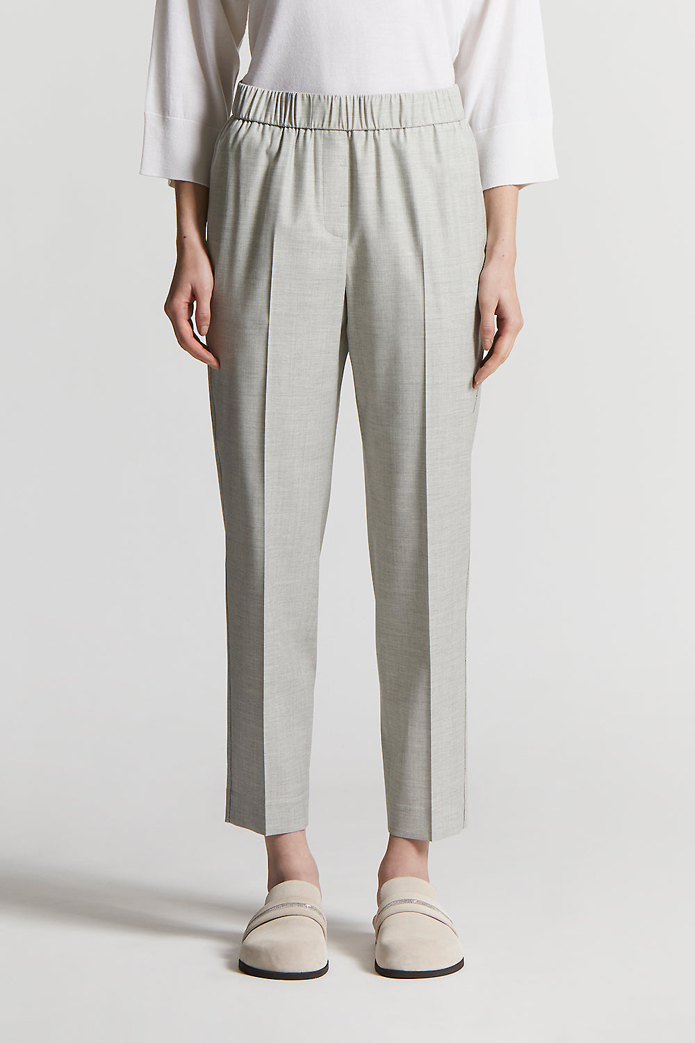 パンツ PESERICO FW25 Silk wool pants (A94104F1209283 076) Women's Trousers New Arrivals | Peserico US