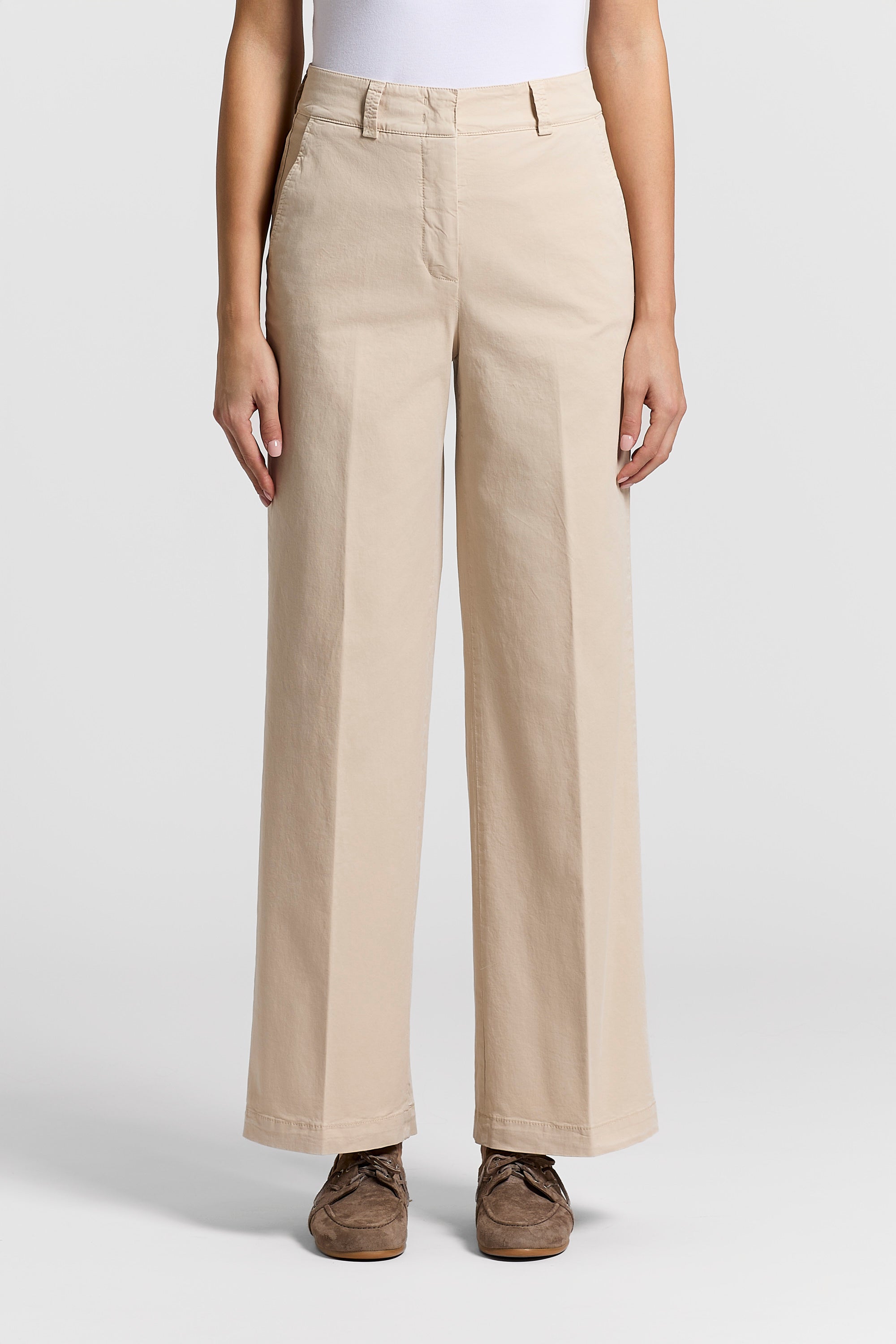 Stonewash gabardine trousers | Peserico US