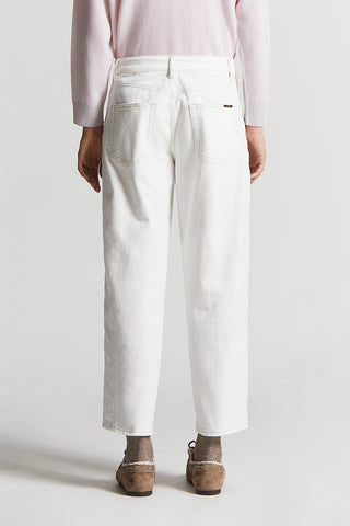 Stretch cotton twill trousers
