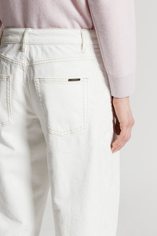Stretch cotton twill trousers