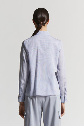 Striped tencel-blend twill shirt
