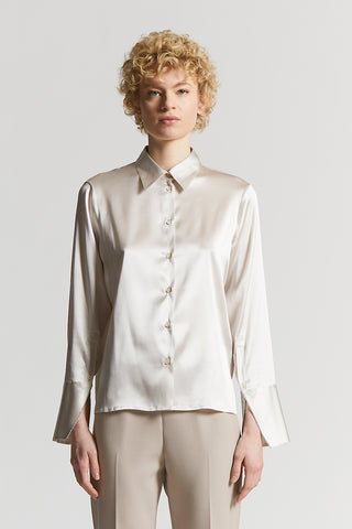Silk satin shirt