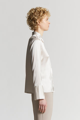 Silk satin shirt