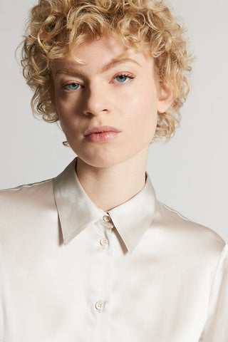 Silk satin shirt