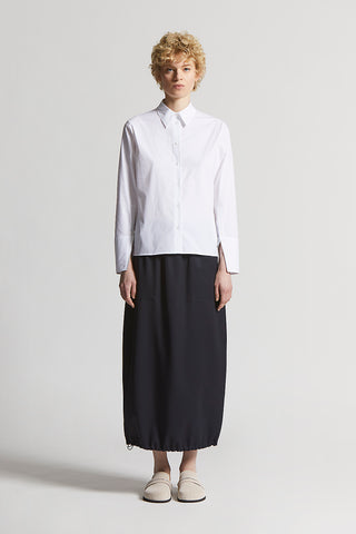 Stretch cotton poplin shirt