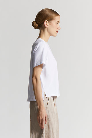 Stretch cotton jersey T-shirt