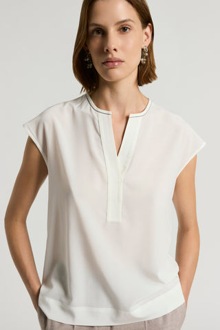 Silk crepe de chine blouse