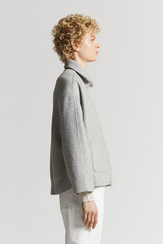 Double cashmere and wool cloth jacket