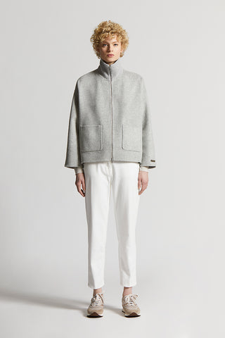 Double cashmere and wool cloth jacket