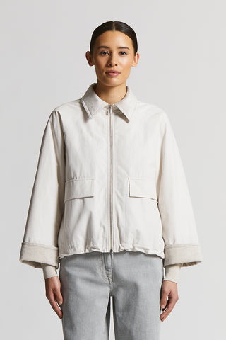 Cotton and nylon canvas jacket
