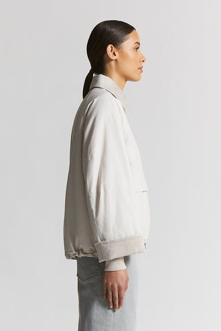 Cotton and nylon canvas jacket