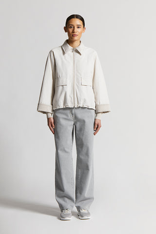 Cotton and nylon canvas jacket