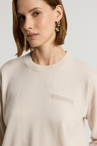 Cashmere, silk, wool sweater