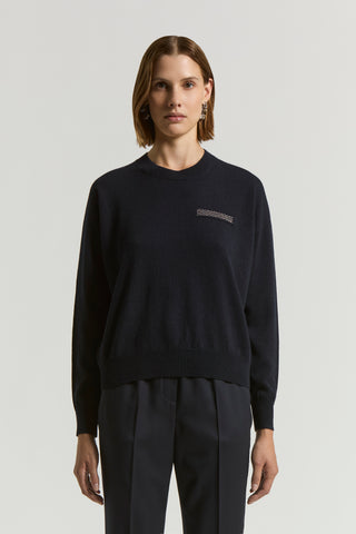 Cashmere, silk, wool sweater