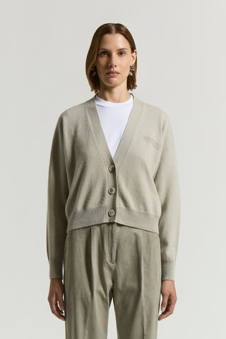 Cashmere, silk and wool cardigan