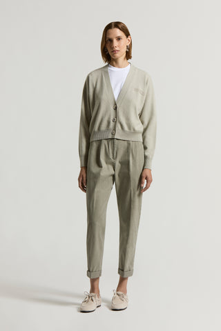 Cashmere, silk and wool cardigan