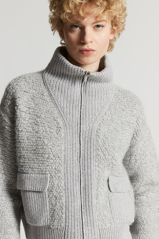 Alpaca, cashmere, silk and wool yarn sweater