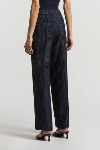 Fluid viscose corduroy trousers