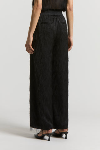 Jacquard fil coupé trousers