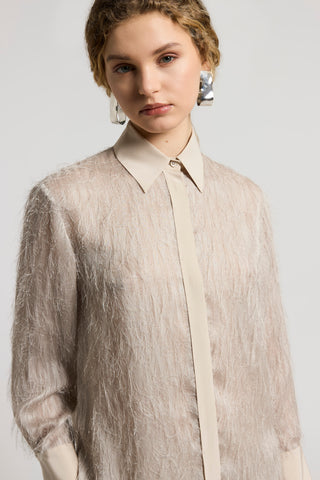 Jacquard fil coupé shirt