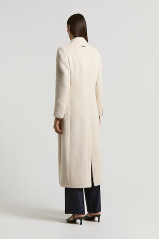 Baby alpaca and wool cloth coat