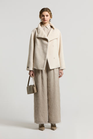 Alpaca and wool cloth coat