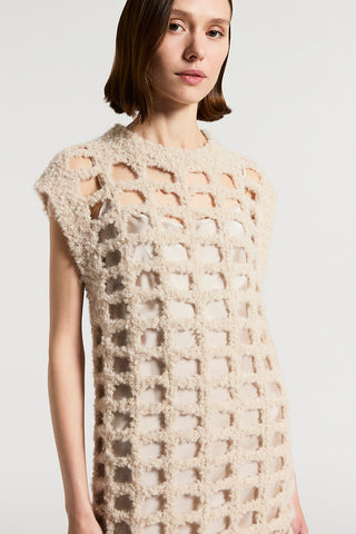 Lurex and alpaca wool dress