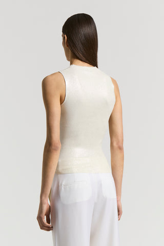 Laminated viscose yarn top