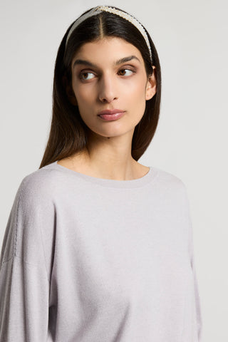 Wool and alpaca yarn sweater