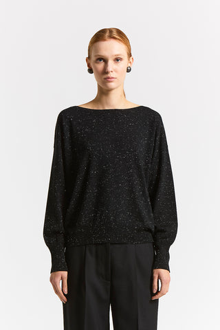 Wool and alpaca yarn sweater