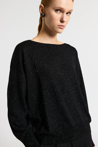 Wool and alpaca yarn sweater