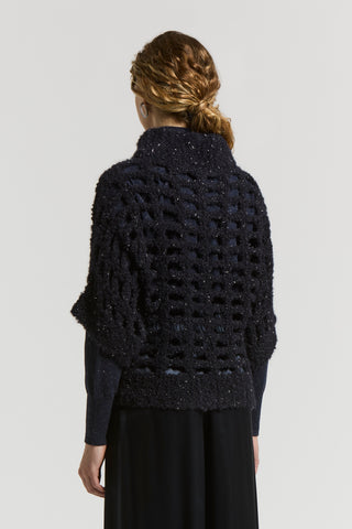 Lurex and alpaca wool sweater