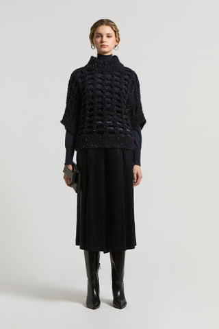 Lurex and alpaca wool sweater