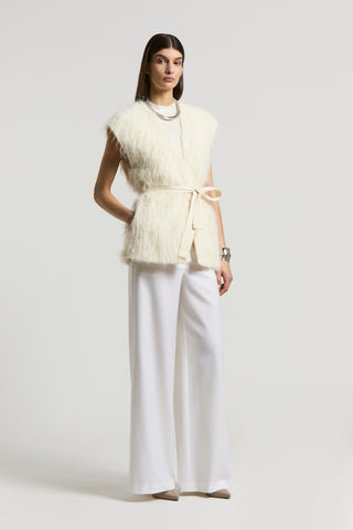 Laminated viscose yarn top