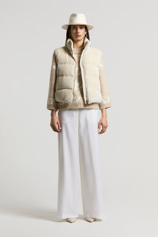 Alpaca yarn sweater with sequins