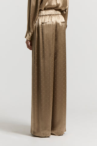 Viscose satin trousers