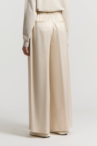 Fluid viscose twill trousers