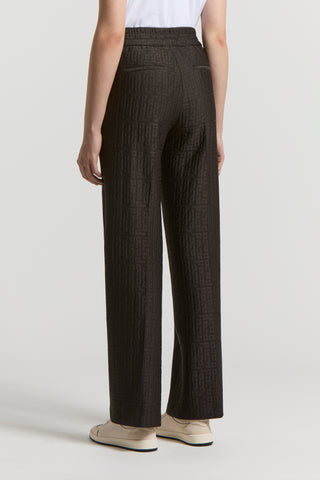 Branded fleece trousers