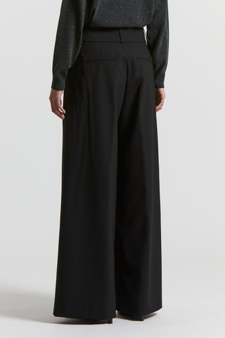 Tropical wool fabric trousers