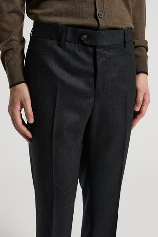 Wool flannel trousers