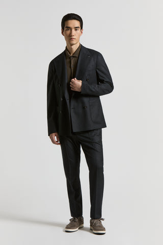 Wool flannel trousers