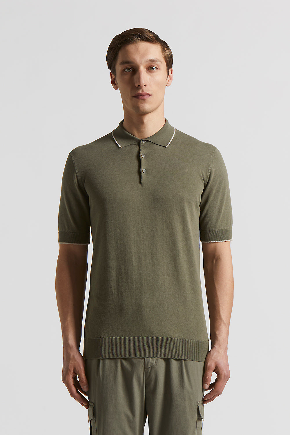 Tシャツ・カットソー PESERICO Polo shirt in pure cotton yarn (R59000F14 H61) Pure cotton polo shirt | Peserico US