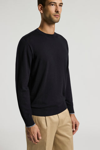 Wool crew-neck sweater