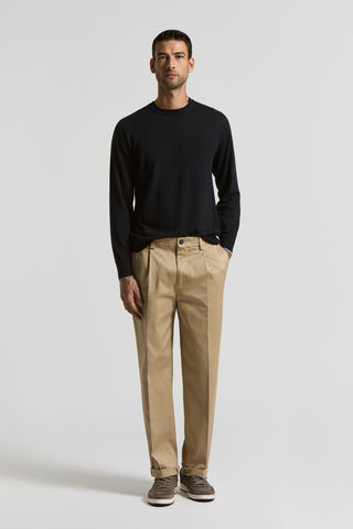 Wool crew-neck sweater