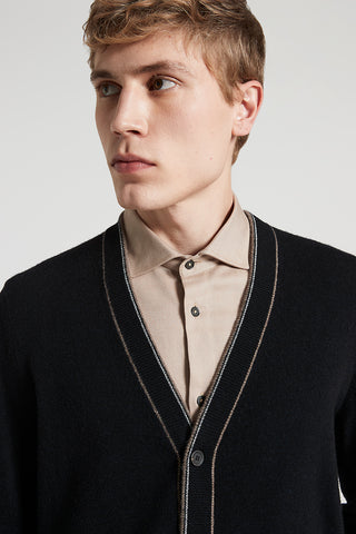 Cashmere and wool cardigan