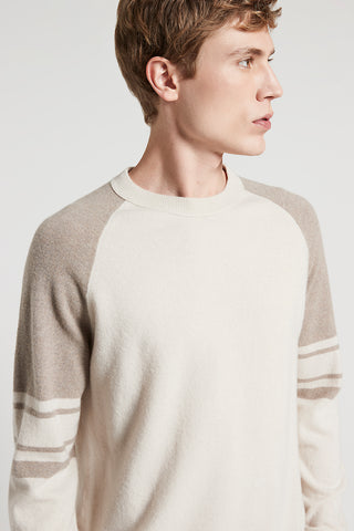 Wool and cashmere crew-neck sweater