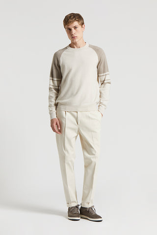 Wool and cashmere crew-neck sweater